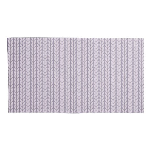 Housse D'oreillers Mini-Français Lilac Violet Knit Look (Dos-Droit)