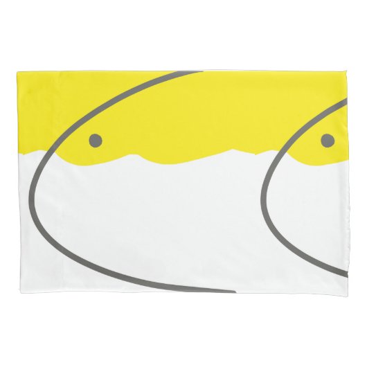 Housse D'oreillers Minimalisme Abstrait Art jaune gris blanc (devant)