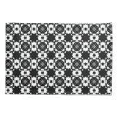Housse D'oreillers Minimalist retro check pattern – Monochrome design (Dos)