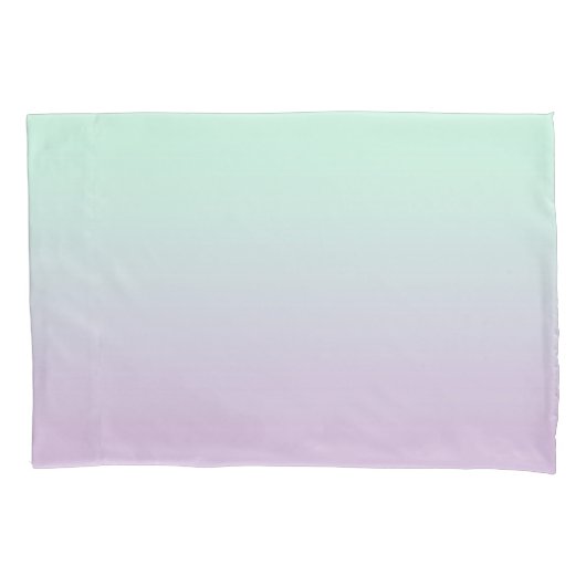 Housse D'oreillers Mint Esthétique Pastel Et Ombre Gradient Lilac (devant)