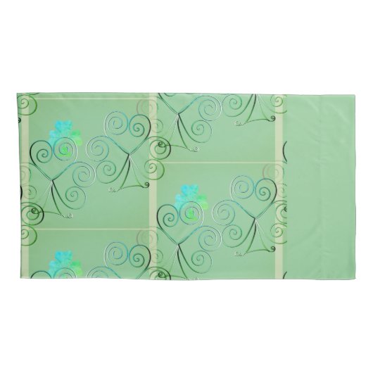 Housse D'oreillers Misty Shamrocks Pillowcase (Dos-Droit)