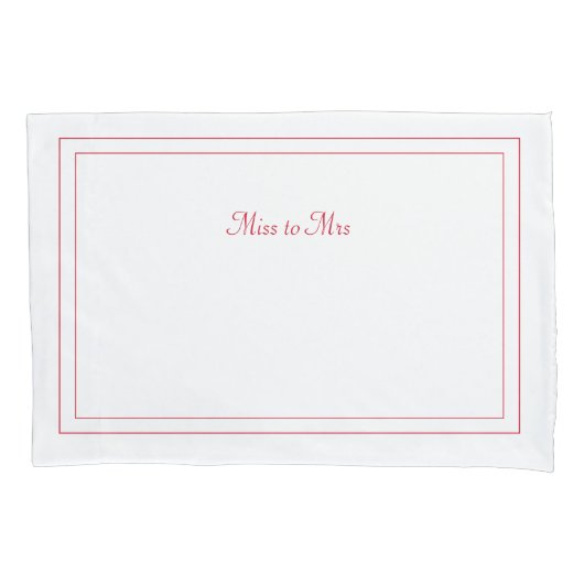 Housse D'oreillers Mlle à Mme pillowcase (devant)