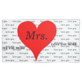 Housse D'oreillers Mme M. Red Hearts Love (devant-gauche)