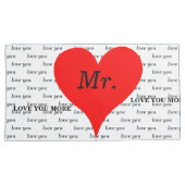 Housse D'oreillers Mme M. Red Hearts Love (devant-Droit)