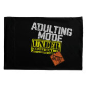 Housse D'oreillers Mode d'Adulte en construction un amusant Adulte (Dos-gauche)