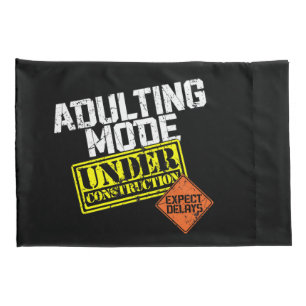 Housse D'oreillers Mode d'Adulte en construction un amusant Adulte
