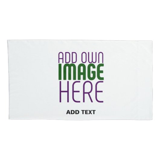 HOUSSE D'OREILLERS MODÈLE DE TEXTE D'IMAGE BLANCHE SIMPLE MODERNE (Dos-Droit)