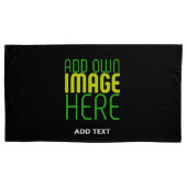 HOUSSE D'OREILLERS MODÈLE DE TEXTE D'IMAGE NOIRE SIMPLE ET MODERNE (devant-gauche)