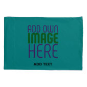 HOUSSE D'OREILLERS MODÈLE DE TEXTE D'IMAGE VERTE TURQUOISE MODERNE (Dos)