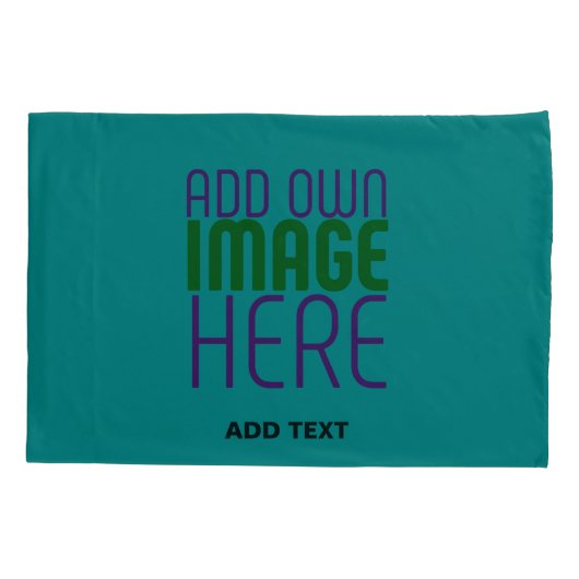 HOUSSE D'OREILLERS MODÈLE DE TEXTE D'IMAGE VERTE TURQUOISE MODERNE (Dos)