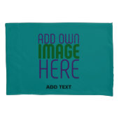HOUSSE D'OREILLERS MODÈLE DE TEXTE D'IMAGE VERTE TURQUOISE MODERNE (devant)