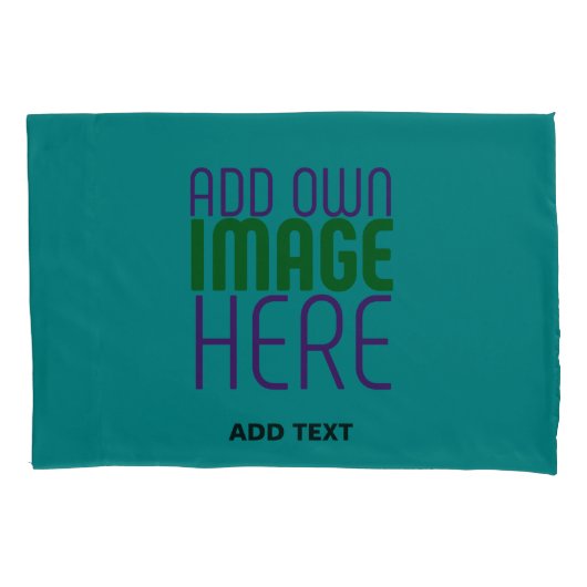HOUSSE D'OREILLERS MODÈLE DE TEXTE D'IMAGE VERTE TURQUOISE MODERNE (devant)