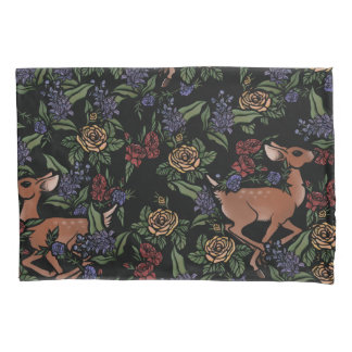 Housse D'oreillers Modèle floral de cerfs