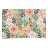 Housse D'oreillers Modèle floral du jardin (devant-Droit)