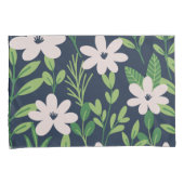 Housse D'oreillers Modèle floral moderne (devant-Droit)