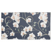 Housse D'oreillers Modèle floral orchidée blanche (devant-gauche)