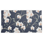 Housse D'oreillers Modèle floral orchidée blanche (devant-Droit)