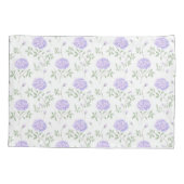 Housse D'oreillers Modèle floral pourpre moderne (Dos)