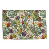 Housse D'oreillers Modèle floral tropical (Dos-Droit)