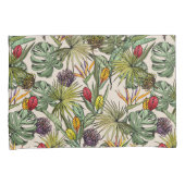 Housse D'oreillers Modèle floral tropical (devant-Droit)