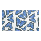 Housse D'oreillers Modèle motif de papillon bleu morpho (Dos-gauche)