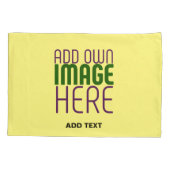 HOUSSE D'OREILLERS MODÈLE TEXTE MODERNE PASTEL JAUNE D'IMAGE (Dos)