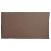 Housse D'oreillers Modern Chocolate Brown Premium Comfort Pillowcase (devant-gauche)