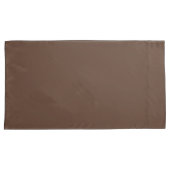 Housse D'oreillers Modern Chocolate Brown Premium Comfort Pillowcase (devant-Droit)