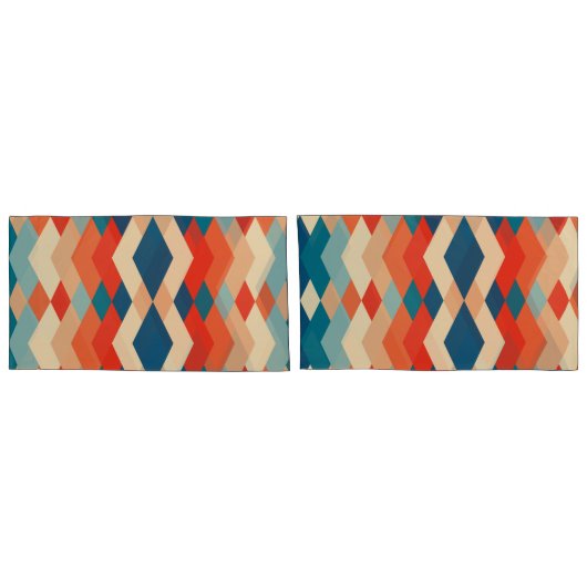 Housse D'oreillers Modern Geometric Pillowcases – Matching Bedroom Be (Dos-Set)