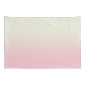 Housse D'oreillers Moderne Blanc Pastel rose Ombre Gradient (Dos-Droit)