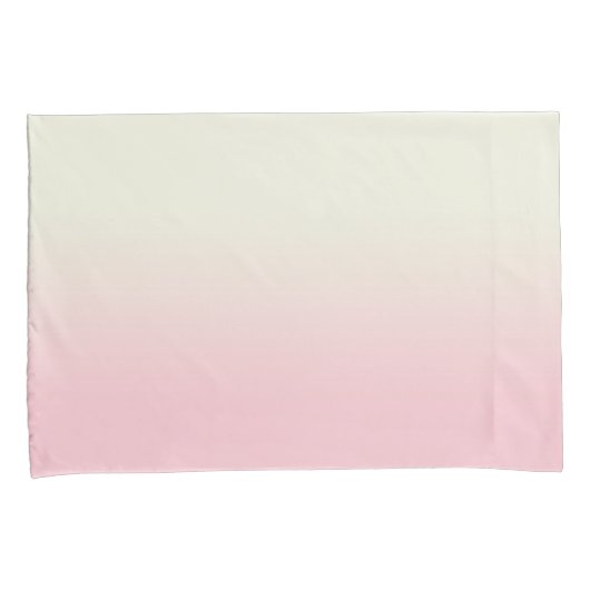 Housse D'oreillers Moderne Blanc Pastel rose Ombre Gradient (devant-Droit)