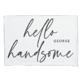 Housse D'oreillers Moderne ceci son cadeau moderne noir blanc (devant-gauche)