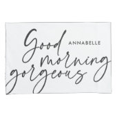 Housse D'oreillers Moderne ceci son cadeau moderne noir blanc (devant-Droit)