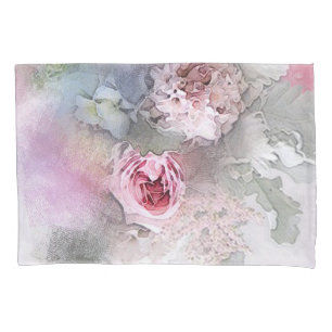 Housse D'oreillers Moderne Elégant aquarelle Rose Fleurs florales