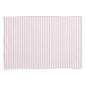 Housse D'oreillers Moderne Elégant Rustique Rose Français Ticking Str (devant-Droit)