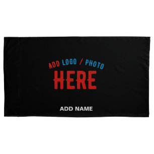 HOUSSE D'OREILLERS MODERNE ET MODERNE PERSONNALISABLE NOIR VÉRIFIÉ