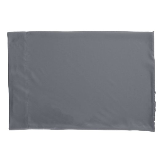 Housse D'oreillers Moderne Gris de Charbon Couleur uni (devant)