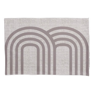 Housse D'oreillers Moderne Linge Neutre Ligne Art Style Design