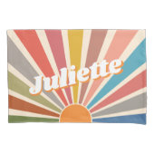 Housse D'oreillers Moderne Rétro Nom personnalisé Amusant Vintage Arc (devant)