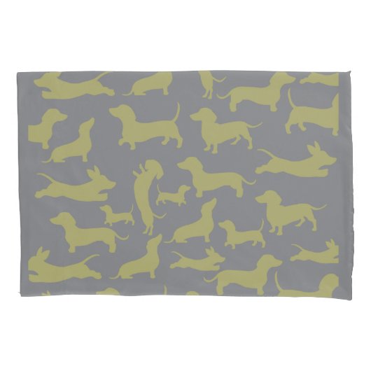 Housse D'oreillers Moderne simple Dachshund (devant)