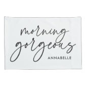 Housse D'oreillers Moderne son moderne noir blanc cadeau coussin coqu (Dos-Droit)