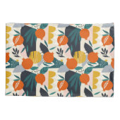Housse D'oreillers Moderne tendance Preppy Chic Apricot et Feuille (Dos)