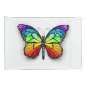 Housse D'oreillers Monarque papillon arc-en-ciel (Dos-Droit)