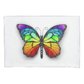 Housse D'oreillers Monarque papillon arc-en-ciel (devant-gauche)