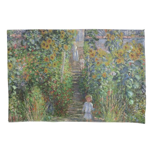 Housse D'oreillers Monet Garden Vetheuil Impressionim Peinture (devant)