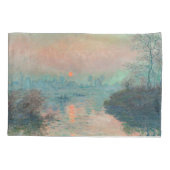 Housse D'oreillers Monet Sunset Seine Beaux-Art Impressionnisme (Dos)