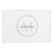 Housse D'oreillers Monogram Hotel Guest personnalisé chic (devant-Droit)