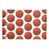 Housse D'oreillers Monogramme de basket-ball (Dos)