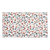 Housse D'oreillers Monogramme de motif marron moderne (Dos)