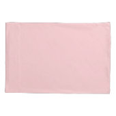 Housse D'oreillers Monogramme du nom en écriture rose blush (Dos-gauche)